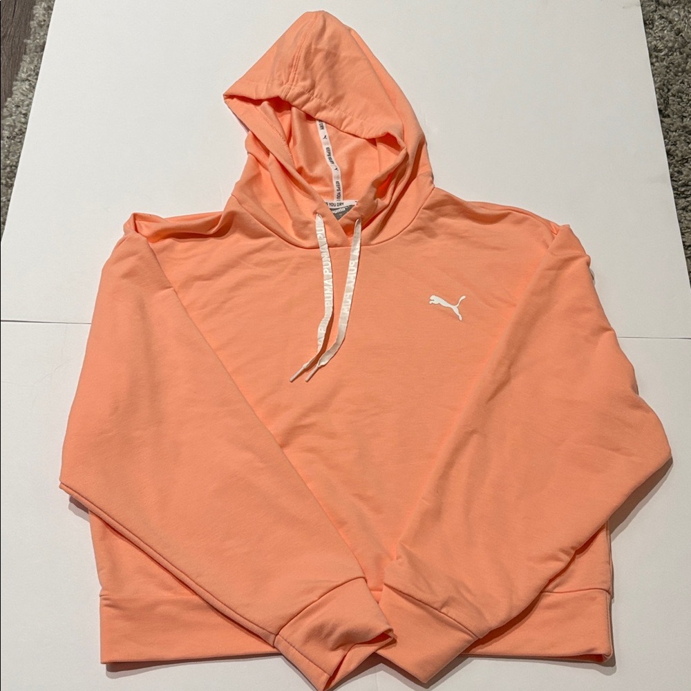 Puma Coral Cropped Hoodie